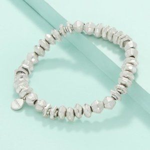 Stella & Dot Nicholette Stretch Bracelet Silver